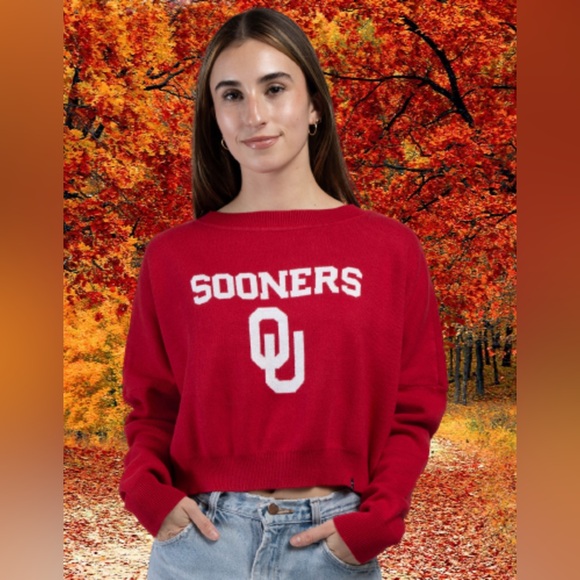 Womens Sooners OU Hype and Vice Sweater Medium BNWT - Picture 1 of 4